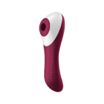 Vibratore a pressione dell’aria Satisfyer, vibratore per il punto G, Dual Crush, vibratore doppio inseribile a pressione dell’aria, rosso vino Satisfyer - immagine 5