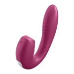 Vibratore ad aria Satisfyer, vibratore doppio, Sunray, vibratore a doppia stimolazione con inserto, Berry, Satisfyer - immagine 3