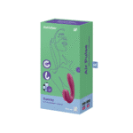 Vibratore ad aria Satisfyer, vibratore doppio, Sunray, vibratore a doppia stimolazione con inserto, Berry, Satisfyer