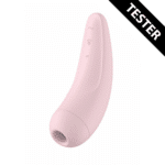 Satisfyer vibratore a pressione dell’aria, stimolatore del clitoride, Curvy 2Plus, stimolatore a pressione dell’aria e vibrazione, tester Satisfyer