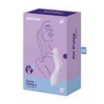 Satisfyer vibratore a pressione d’aria – Vibratore per il punto G – Curvy Trinity 2 – Vibratore inseribile a impulsi d’aria Satisfyer