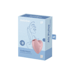 Satisfyer vibratore a pressione d’aria – Stimolatore clitorideo – Cutie Heart - Air Pulse Stimulator e vibrazione - Satisfyer color crema