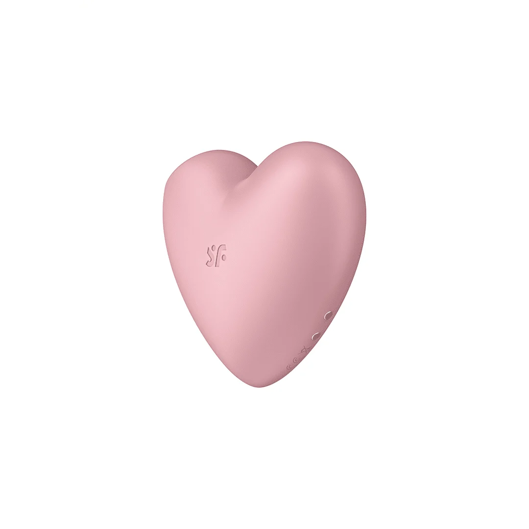 Satisfyer vibratore a pressione d’aria – Stimolatore clitorideo – Cutie Heart - Air Pulse Stimulator e vibrazione - Satisfyer color crema - immagine 3