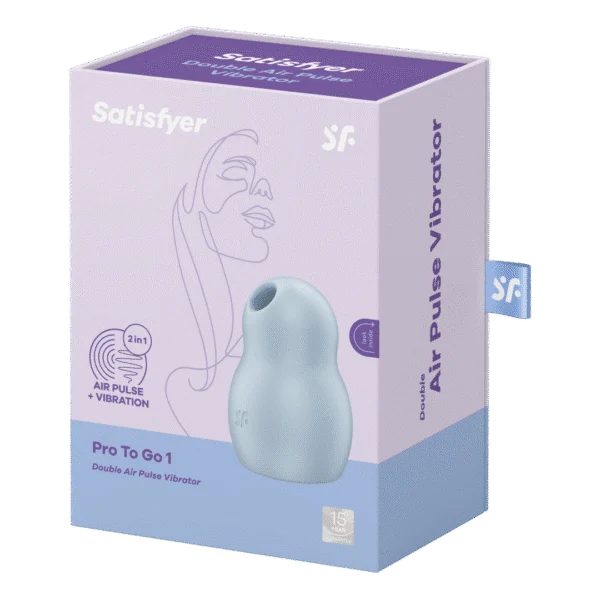 Satisfyer Vibratore ad aria con 11 modalità di onde di pressione – Pro To Go 1