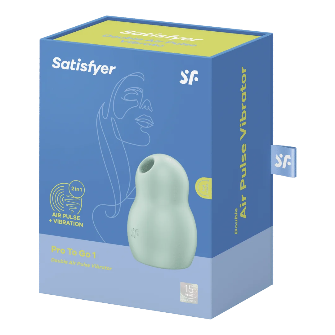 Vibratore a pressione d’aria Satisfyer – Vibratore doppio – Pro to Go 1 - Double Air Pulse Vibrator - Azul Satisfyer - immagine 6