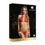 Completo lingerie sensuale dall’atmosfera da angelo della neve, per ogni curva – Le Desir