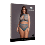 Completo lingerie con dettagli in rete e apertura a goccia per valorizzare le curve - LIN - immagine 7