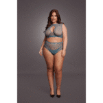Completo lingerie con dettagli in rete e apertura a goccia per valorizzare le curve - LIN - immagine 10