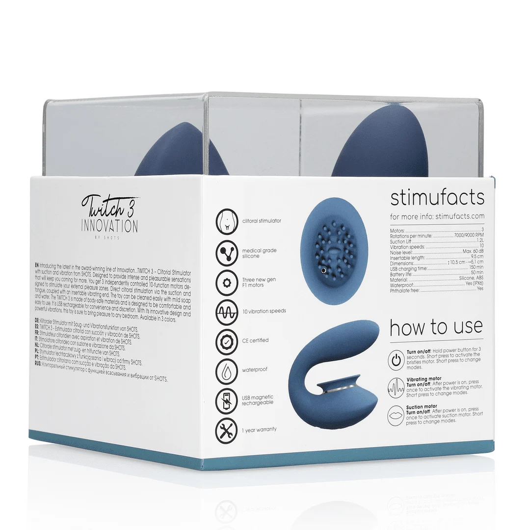 Vibratore per il clitoride con funzione di suzione – Tester (naam) Innovation by Shots - immagine 7