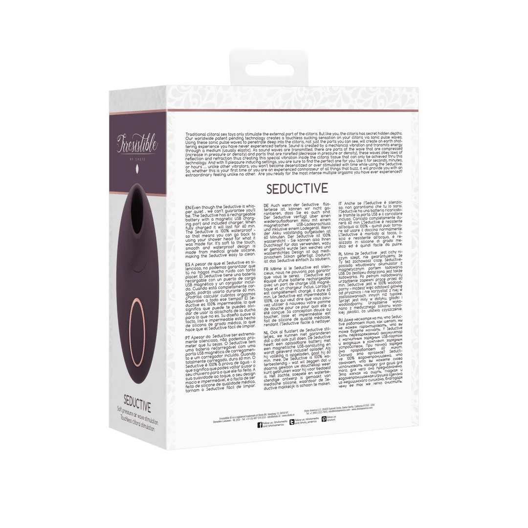 Vibratore ad aria – Stimolatore clitorideo – Seducente - Air Pulse Vibrator Irresistible by Shots - immagine 14