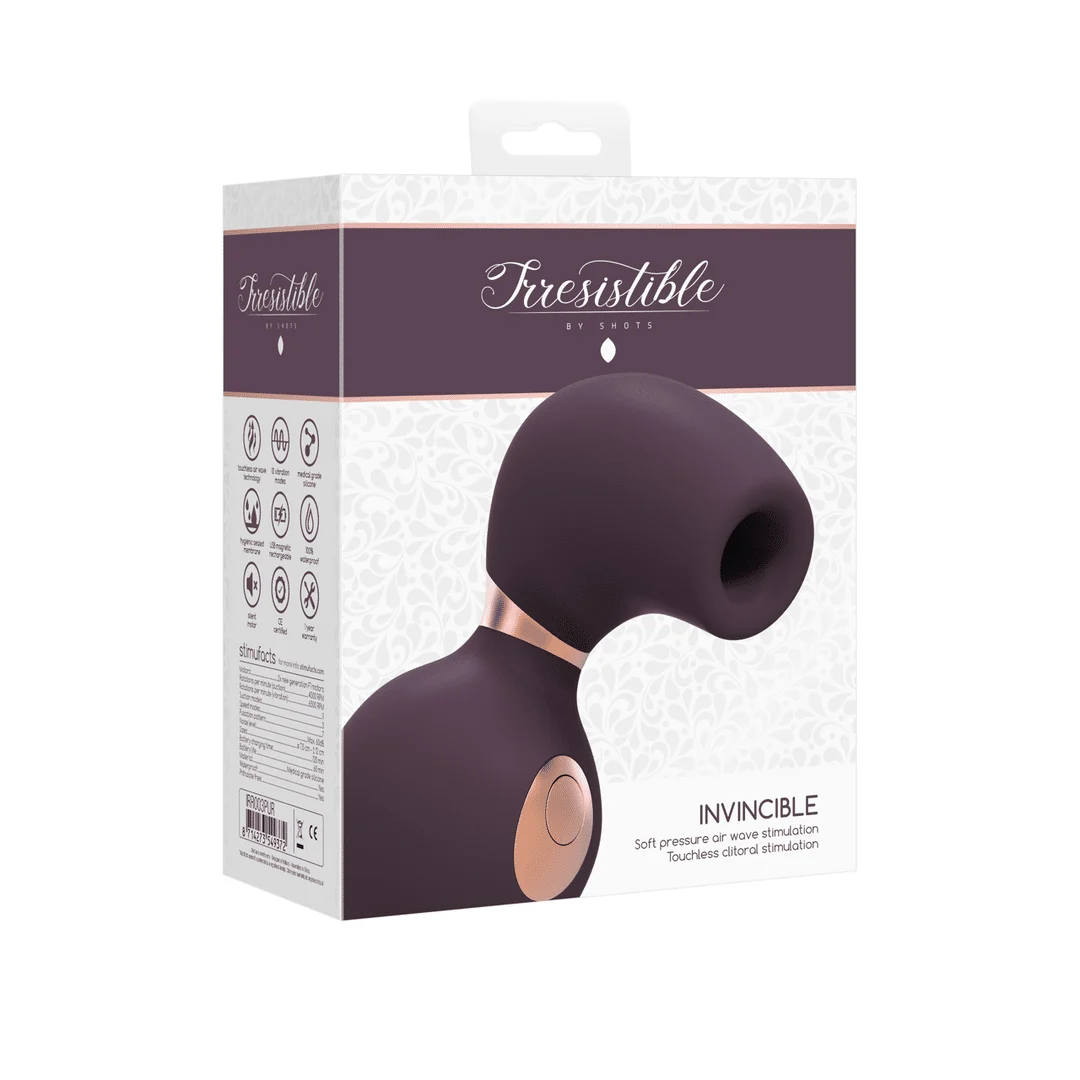 Vibratore a pressione d’aria | Stimolatore clitorideo | Invincibile: vibratore Air Pulse Irresistible by Shots - immagine 13