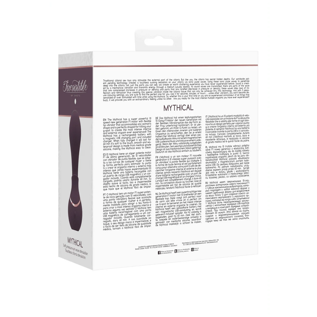 Vibratore ad aria pulsante – Vibratore per il punto G – Mythical - Air Pulse Vibrator Irresistible by Shots - immagine 14