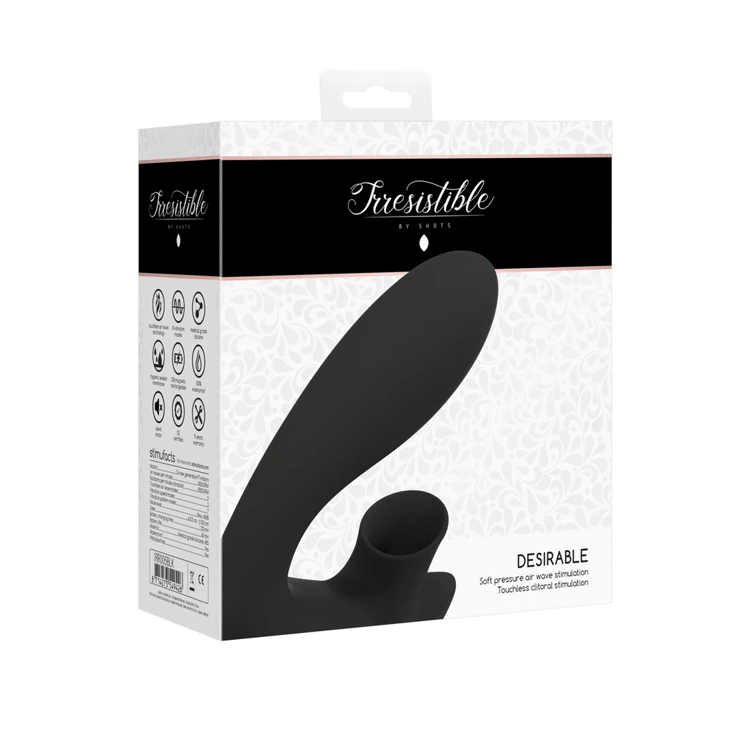 Vibratore per il punto G con 10 modalità di vibrazione – Tester nero Irresistible by Shots - immagine 6