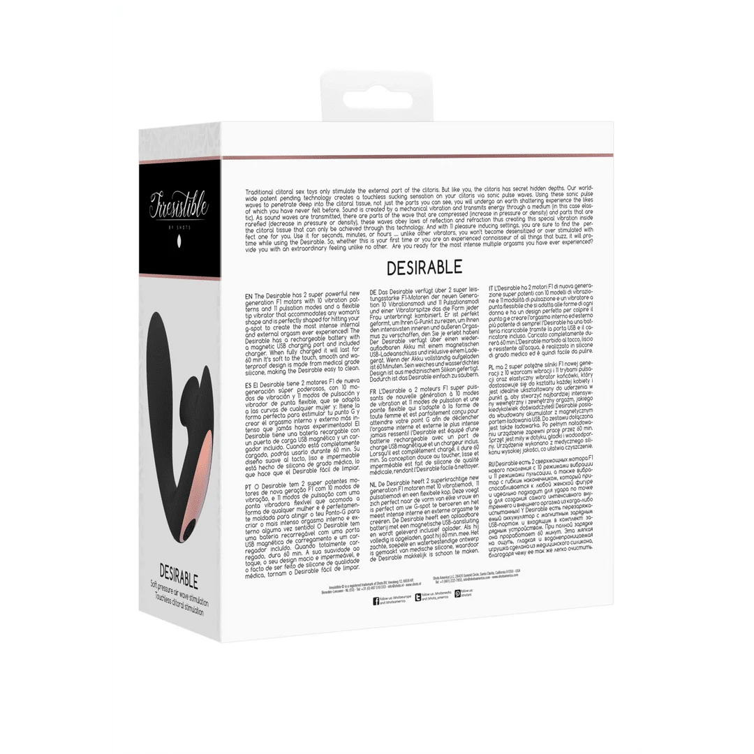 Vibratore per il punto G con 10 modalità di vibrazione – Tester nero Irresistible by Shots - immagine 7
