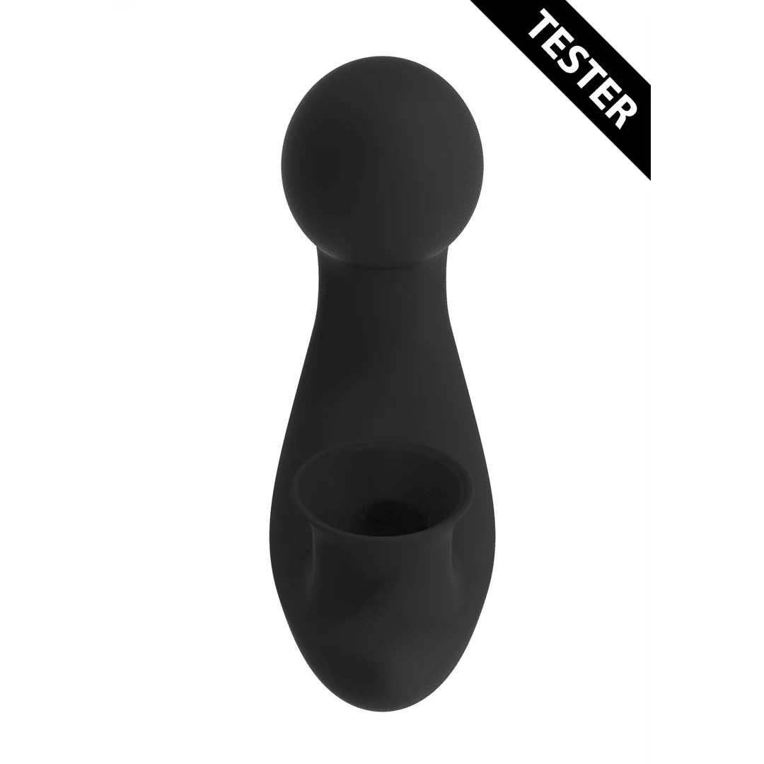 Vibratore per il punto G con 10 modalità di vibrazione – Tester nero Irresistible by Shots - immagine 1