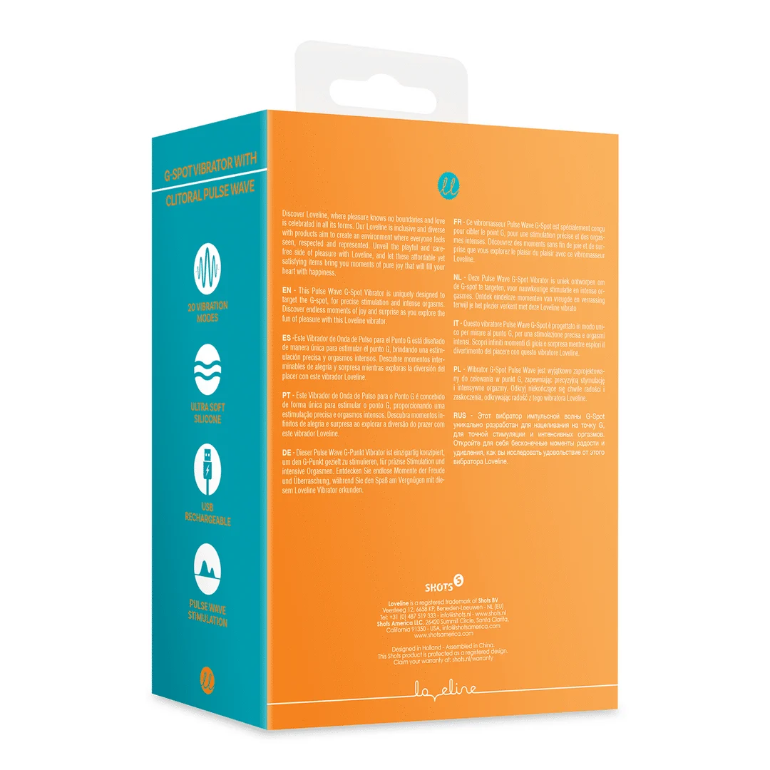 Vibratore per il punto G con onde pulsate per il clitoride, Tester Loveline by Shots - immagine 8