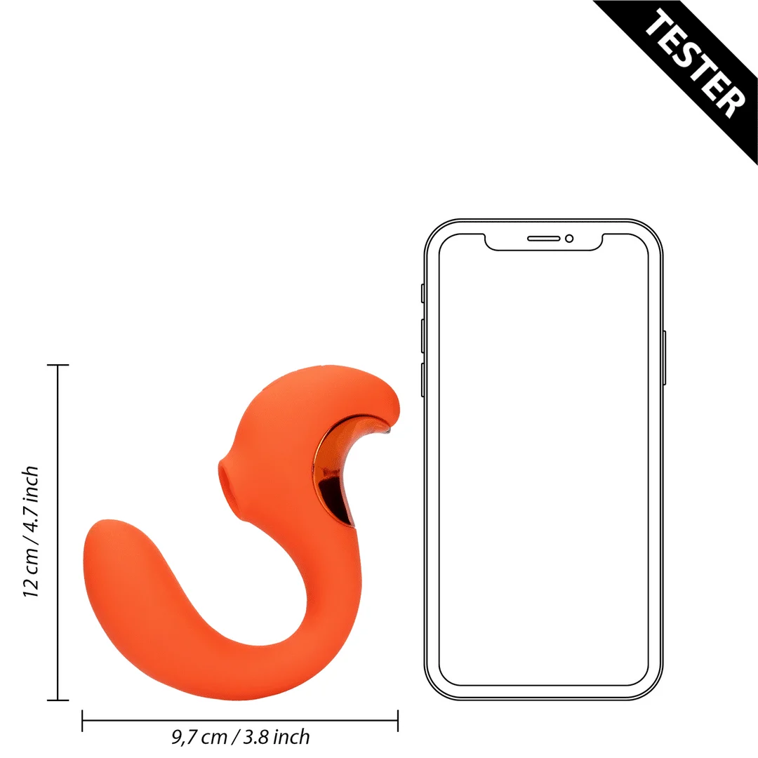 Vibratore per il punto G con onde pulsate per il clitoride, Tester Loveline by Shots - immagine 5