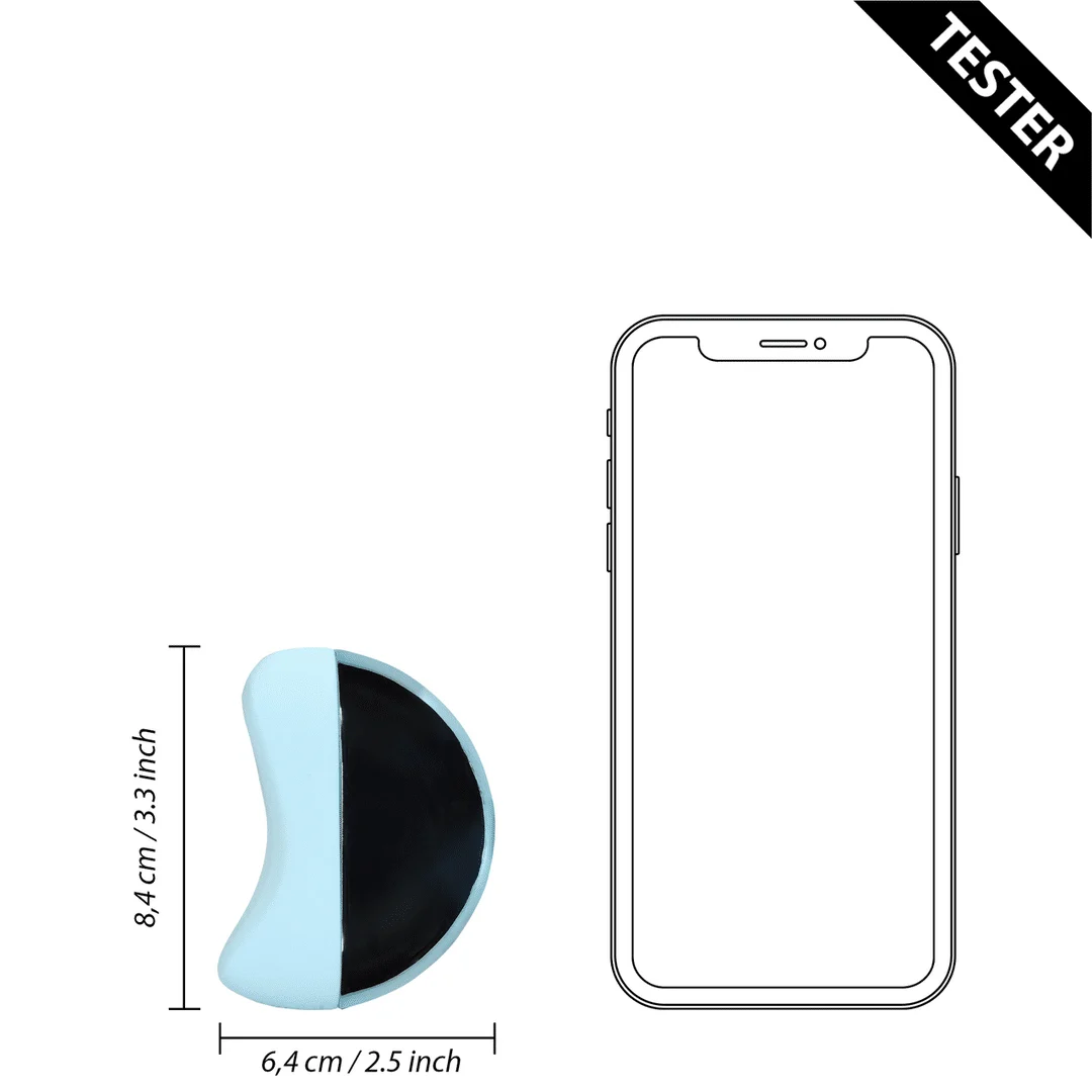 Vibratore per il clitoride con stimolazione a onde di pressione – Arctic Blue Loveline by Shots - immagine 4