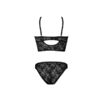 Bralette e slip in pizzo Magic Silk, nero, 2X - immagine 5