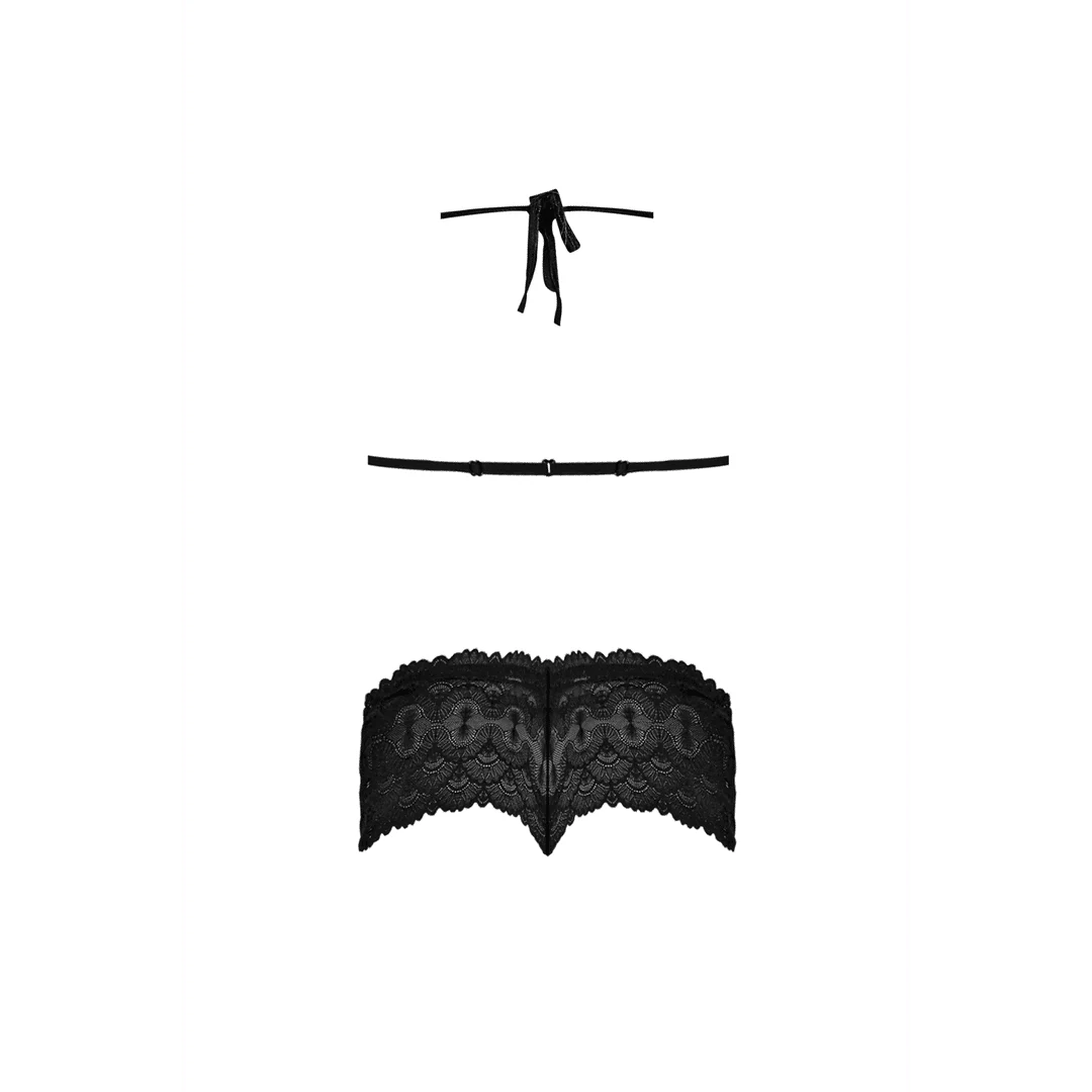 Set Magic Silk con reggiseno a triangolo e culotte cheeky - immagine 5