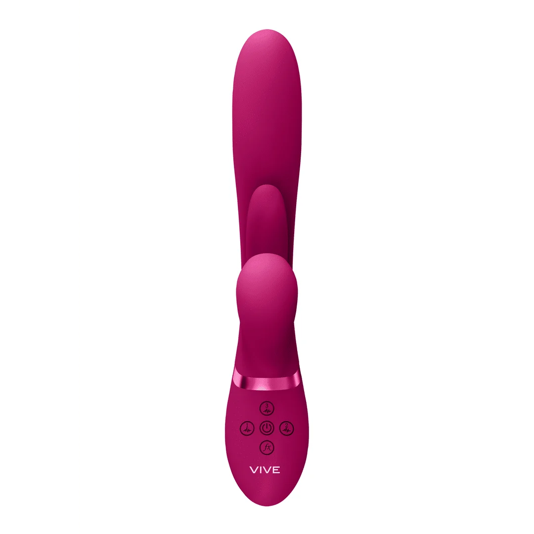 Vibratore a pressione d’aria – Vibratore per il punto G – Kura - Vibratore per il punto G con spinta, lingua oscillante e stimolatore Pulse Wave VIVE by Shots - immagine 3