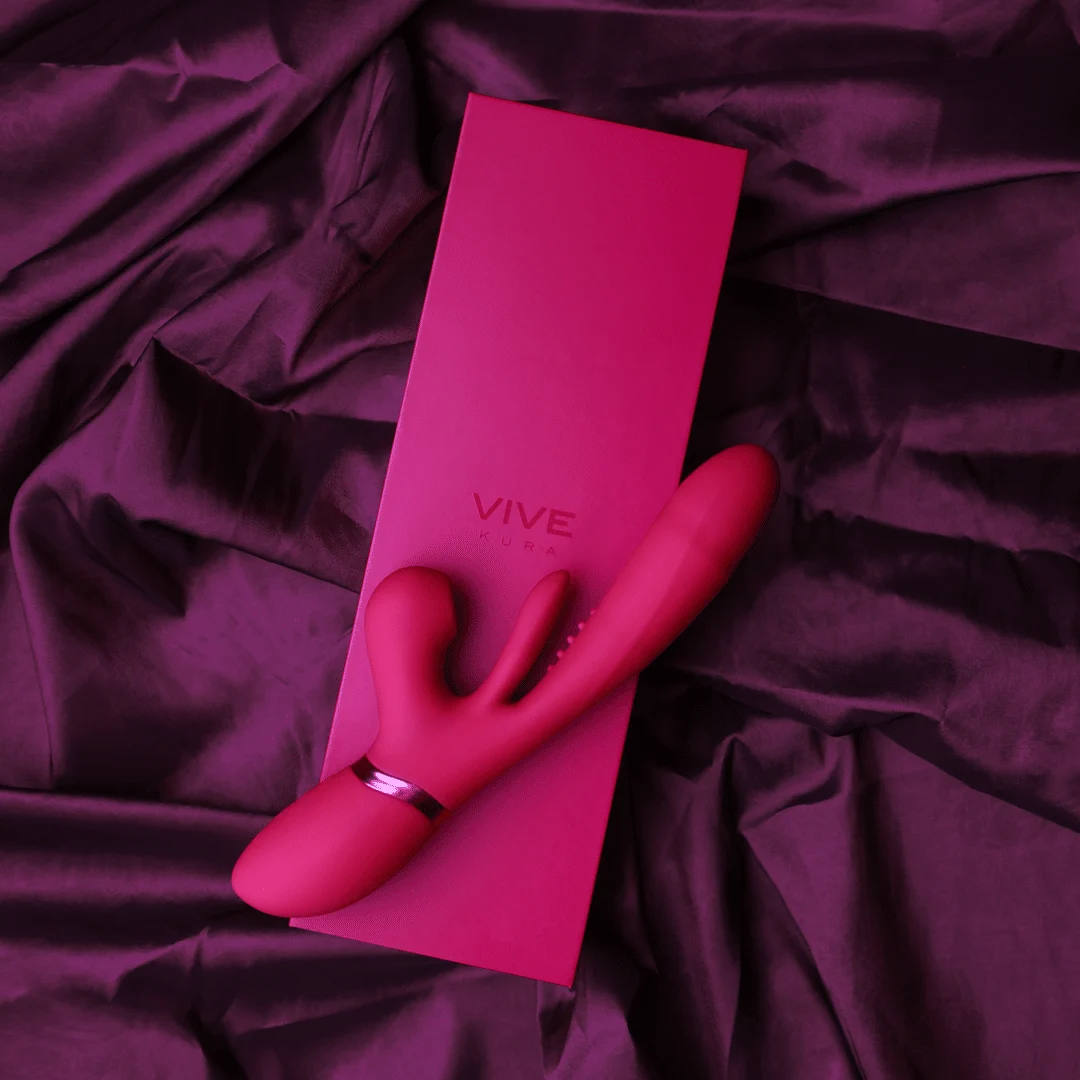 Vibratore a pressione d’aria – Vibratore per il punto G – Kura - Vibratore per il punto G con spinta, lingua oscillante e stimolatore Pulse Wave VIVE by Shots - immagine 5