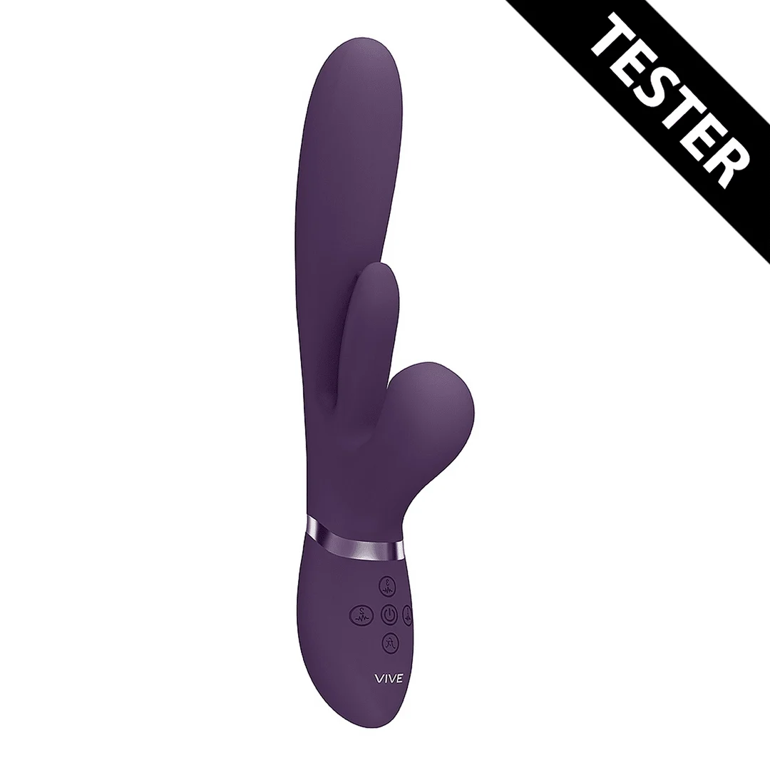 Vibratore a pressione d’aria – Vibratore per il punto G – Kura - Vibratore per il punto G con spinta, lingua oscillante e stimolatore Pulse Wave VIVE by Shots - immagine 13