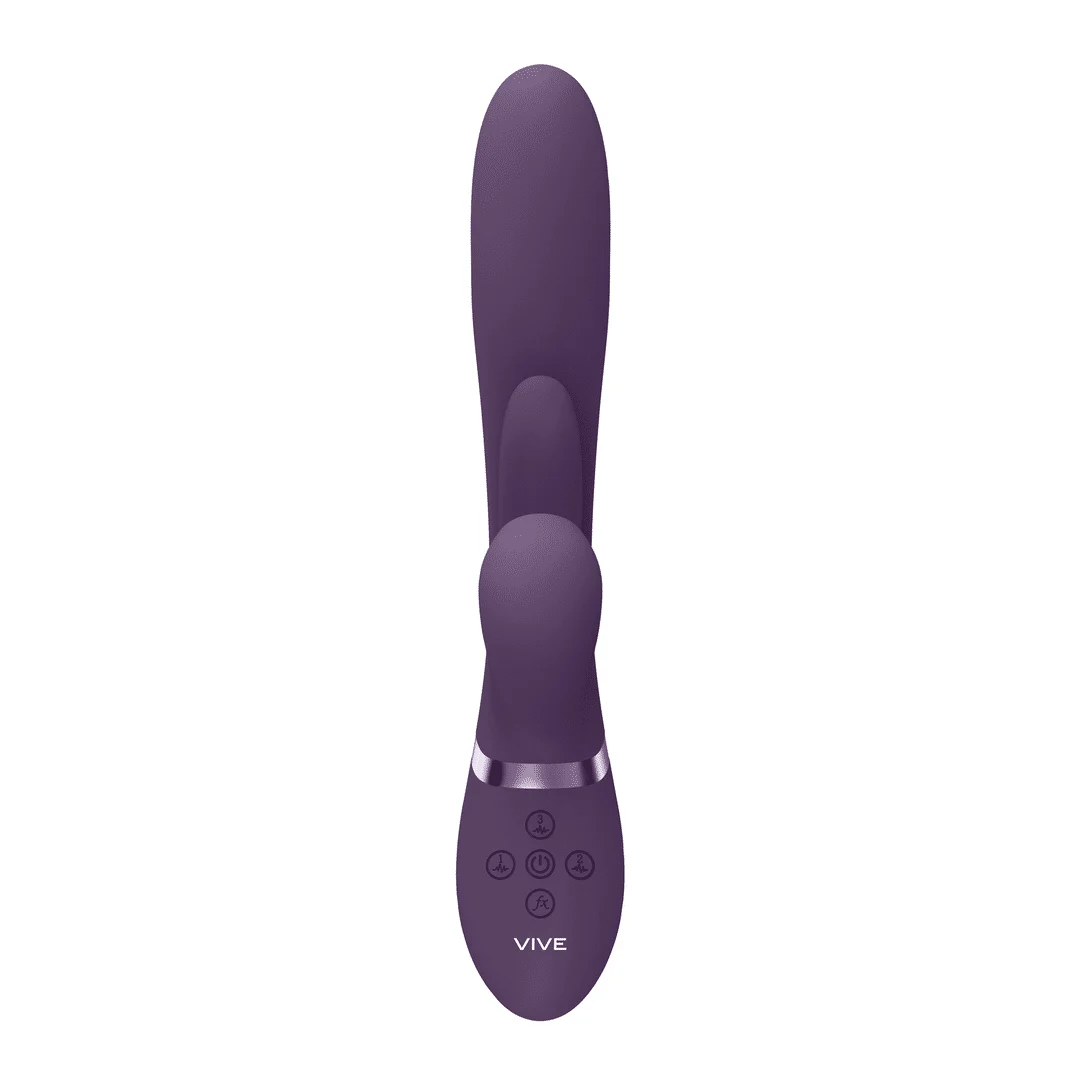Vibratore a pressione d’aria – Vibratore per il punto G – Kura - Vibratore per il punto G con spinta, lingua oscillante e stimolatore Pulse Wave VIVE by Shots - immagine 9
