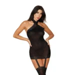 Dreamgirl Sheer Garter Dress, taglia unica, nero - immagine 4
