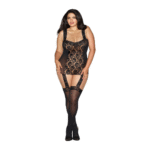 Dreamgirl Lace Up Back abito con reggicalze - immagine 2