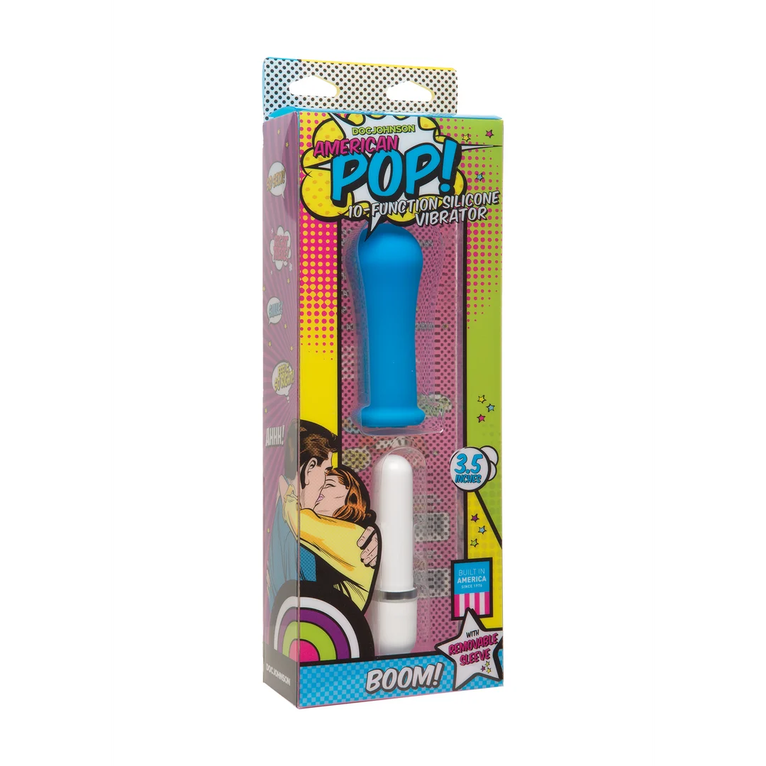 Vibratore, 10 modalità e impermeabile, American Pop Boom (Doc Johnson) - immagine 1