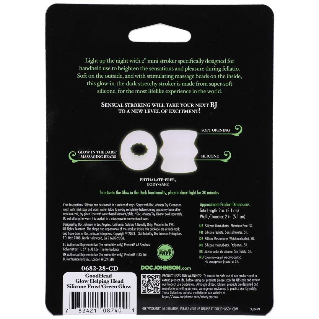 Glow Helping Head masturbatore in silicone - immagine 2