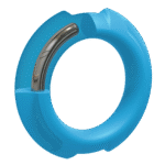 Anello fallico non vibrante con anima interna in metallo e silicone, 43 mm - immagine 2