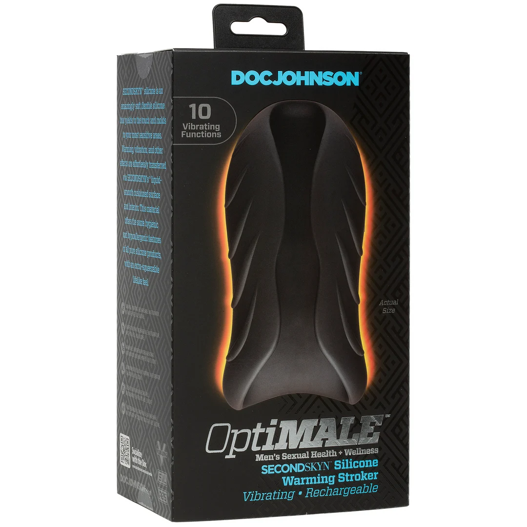 0694-25-BX-2 Stroker riscaldante e vibrante in silicone Doc Johnson - immagine 1