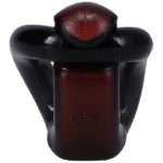 Anello fallico non vibrante con pratico design a chiusura e passante – Nero/Rosso - immagine 4