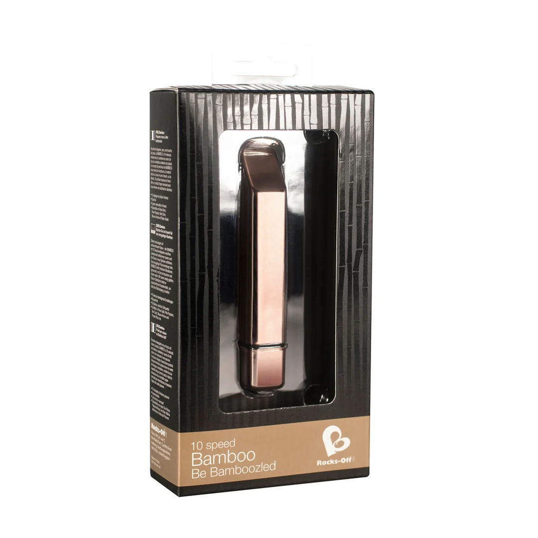 Mini vibratore, 10 modalità e impermeabile, Bamboe Rocks-Off - immagine 1