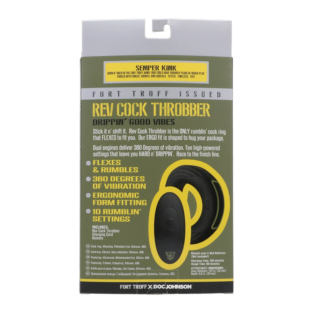 Anello fallico vibrante Doc Johnson Rev Cock Throbber - immagine 2