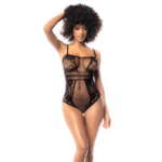 Body Mapalé a rete nero, Plus Size - immagine 6