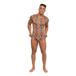 Canotta Fitness Male Power con stampa arcobaleno, taglia S - immagine 5