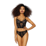 Set bustier Dreamgirl con pizzo galloon - immagine 5