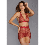 Completo Dreamgirl a tre pezzi con ricami floreali - immagine 13