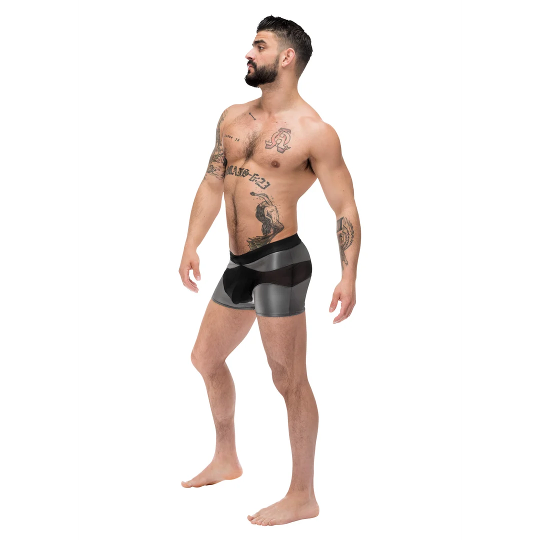 Short Male Power Iron Clad grigio - immagine 4