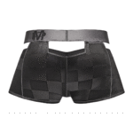 Male Power Cutout Shorts neri - immagine 4