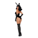 Costume lingerie per gioco di ruolo con imbracatura da coniglietta, per un look da festa seducente – LIN - immagine 5