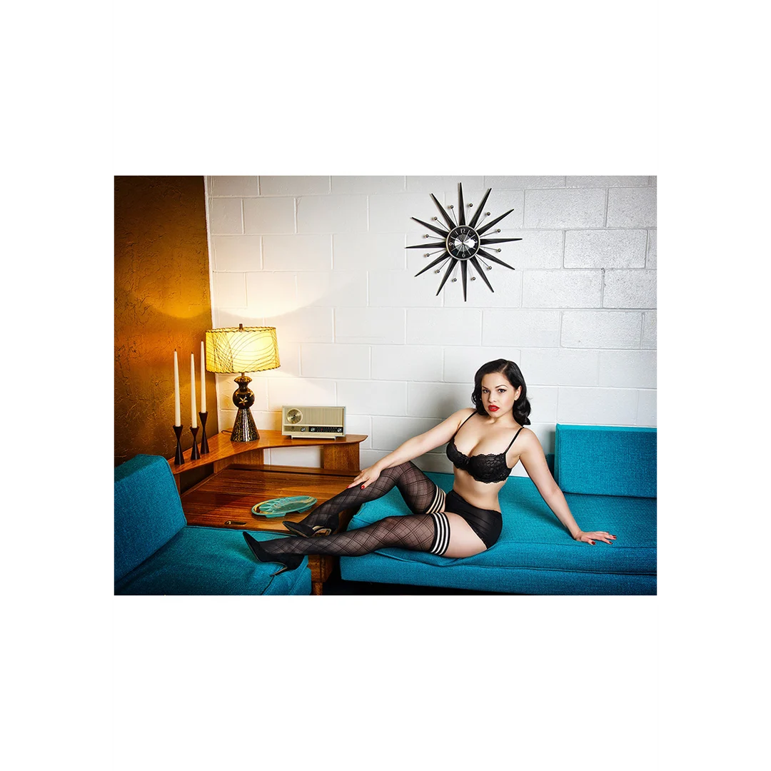 Autoreggenti nere sopra la coscia Tiffany - immagine 10