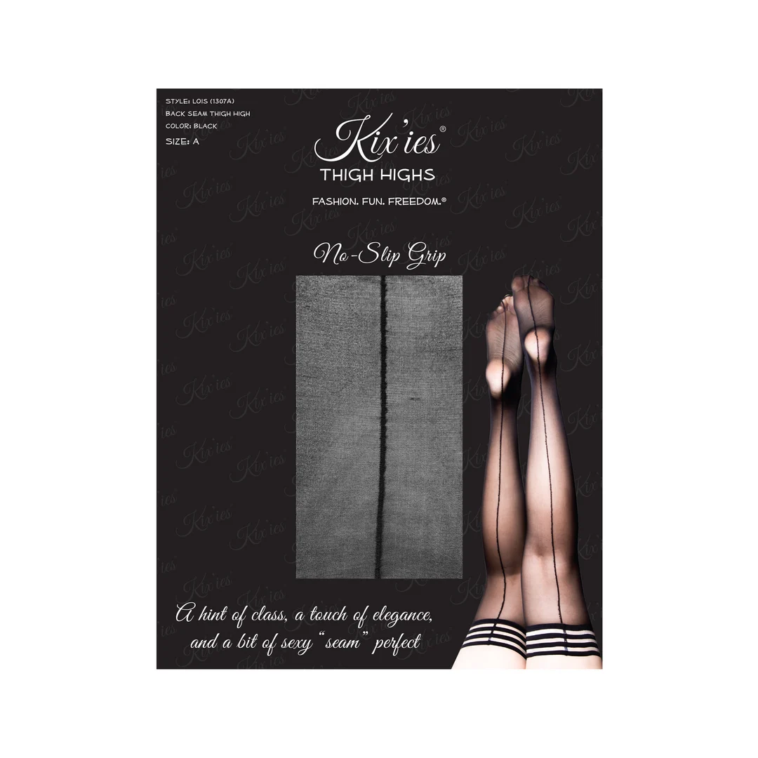 Calze autoreggenti con fascia in silicone per un look sensuale ed elegante, Kix'ies - immagine 13