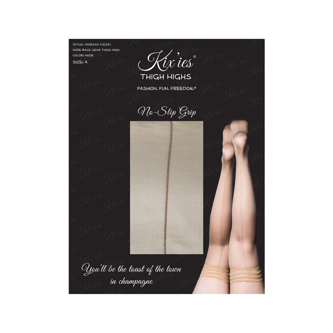 Calze autoreggenti color nude Kix'ies Vanessa - immagine 1