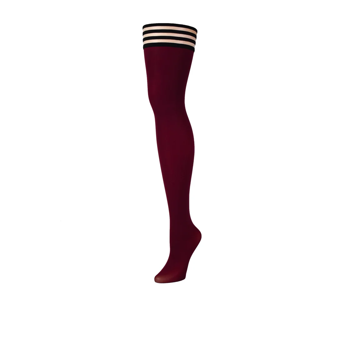 Kix'ies Heather calze rosse sopra la coscia - immagine 18