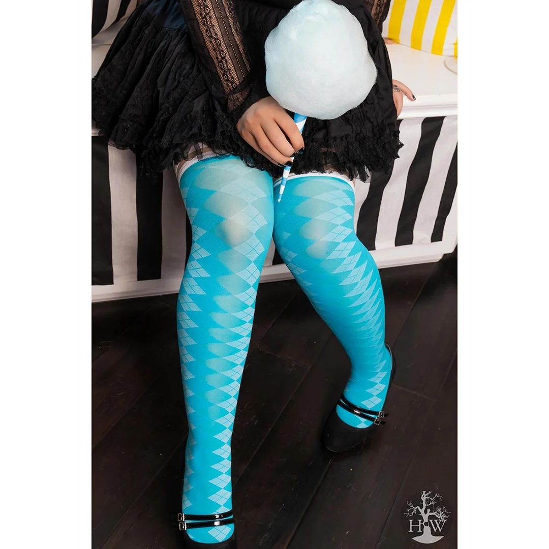 Calze blu Kix'ies Par 4 sopra il ginocchio - immagine 18