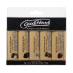 Doc Johnson GoodHead lubrificante al gusto di cioccolato, confezione da 5